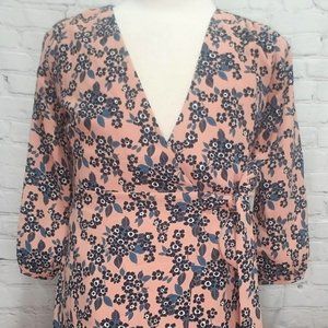 J Crew Boho Floral Wrap Dress NWT